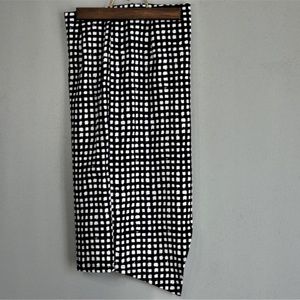 Lucy Paris Pencil Straight Skirt Black White XS